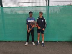 U16 Boys Winner Abhinav Bhyrraju, Runner Up Conor Matthews