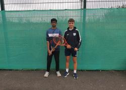 U16 Boys Runner Up Conor Matthews Winner Abhinav Bhyrraju